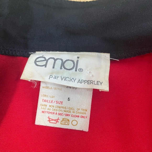 Vintage 80’s does 40’s Red Dress - Picture 6 of 8